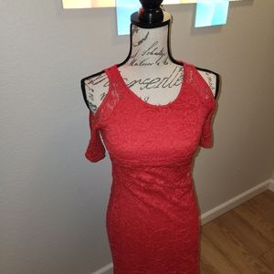 Pink venus lace dress